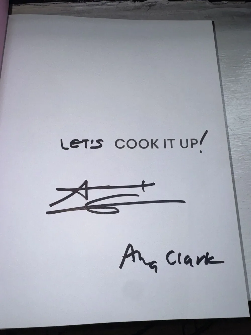 NEW SIGNED Cook It Up: Bold Moves for Family Foods Alex Guarnaschelli Ava Clark